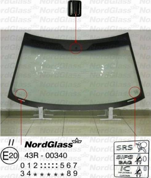 NordGlass 4043390 - Вітрове скло autocars.com.ua