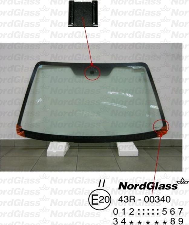 NordGlass 4043393 - Вітрове скло autocars.com.ua