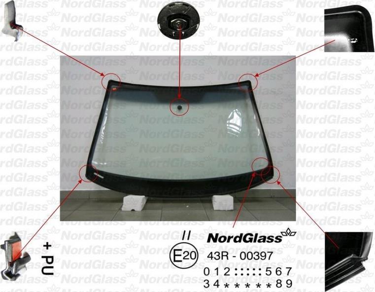 NordGlass 4043398 - Ветровое стекло avtokuzovplus.com.ua