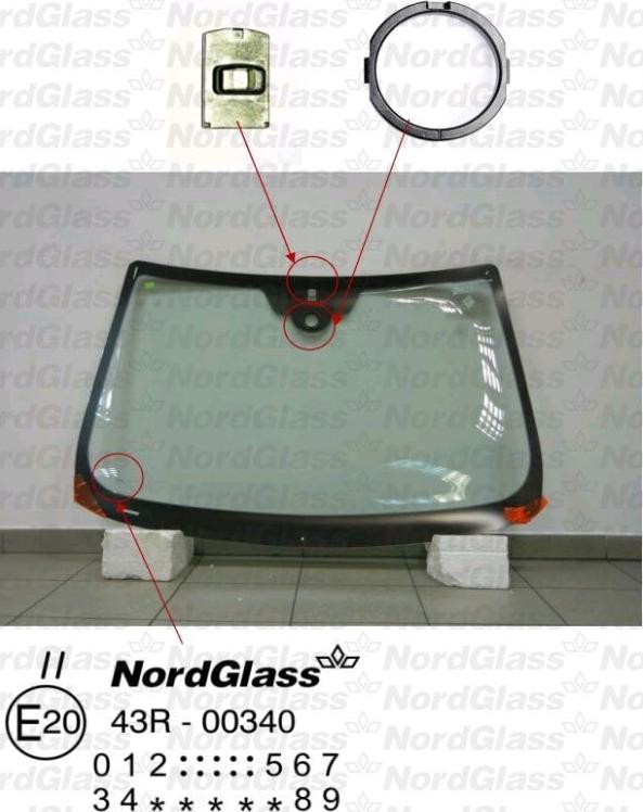 NordGlass 4043399 - Ветровое стекло avtokuzovplus.com.ua