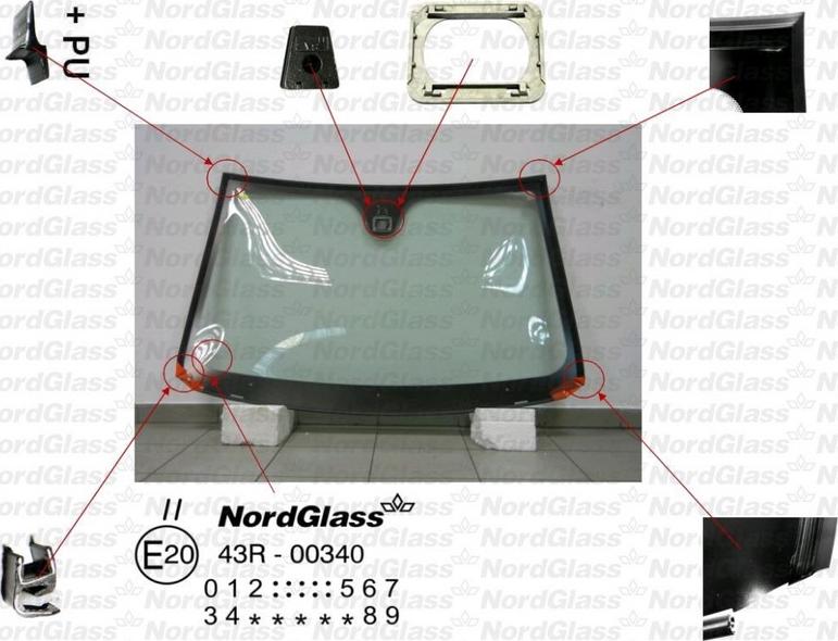 NordGlass 4043402 - Вітрове скло autocars.com.ua