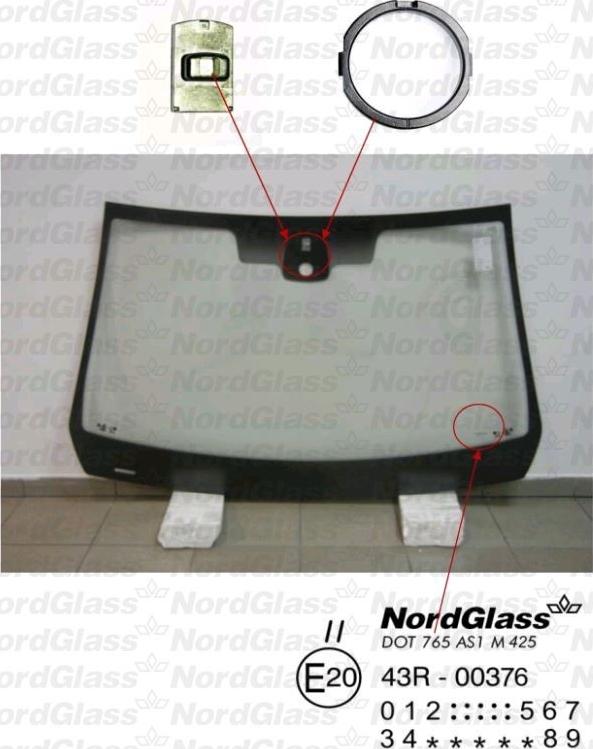 NordGlass 4043405 - Ветровое стекло avtokuzovplus.com.ua