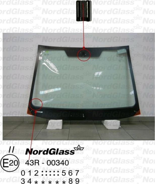 NordGlass 4043406 - Ветровое стекло avtokuzovplus.com.ua