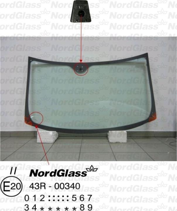 NordGlass 4043408 - Вітрове скло autocars.com.ua