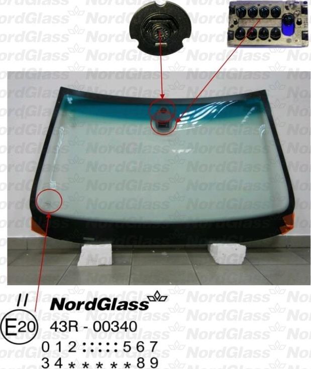 NordGlass 4043419 - Вітрове скло autocars.com.ua