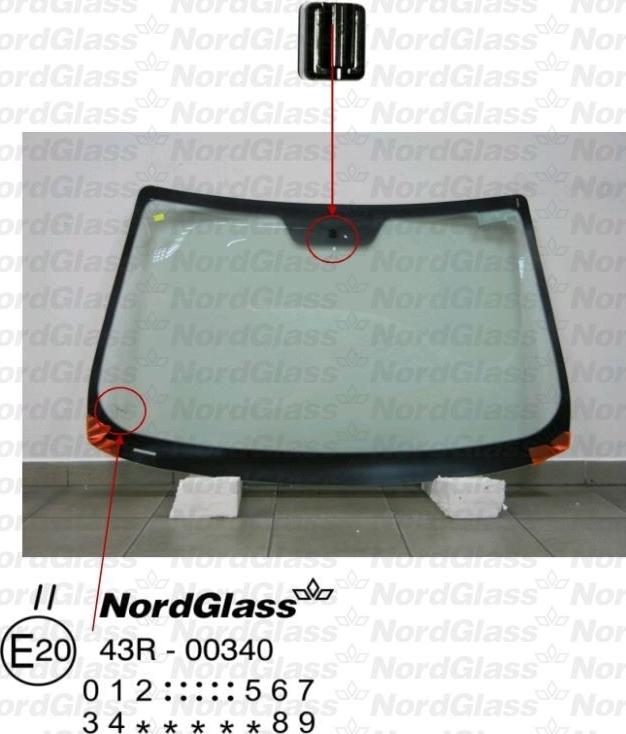 NordGlass 4043420 - Ветровое стекло avtokuzovplus.com.ua
