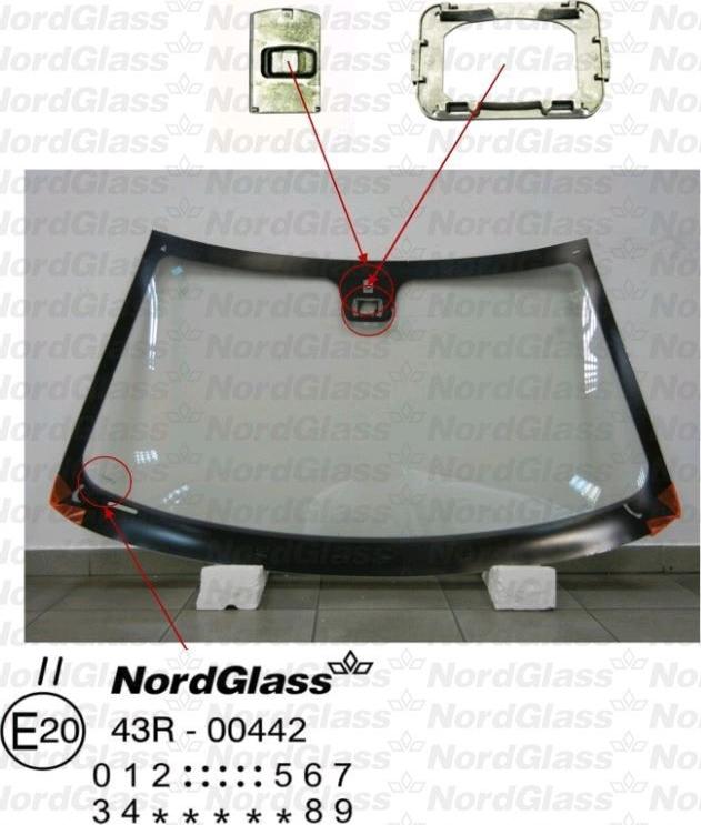 NordGlass 4043422 - Ветровое стекло avtokuzovplus.com.ua