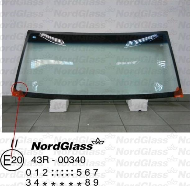 NordGlass 4043432 - Вітрове скло autocars.com.ua
