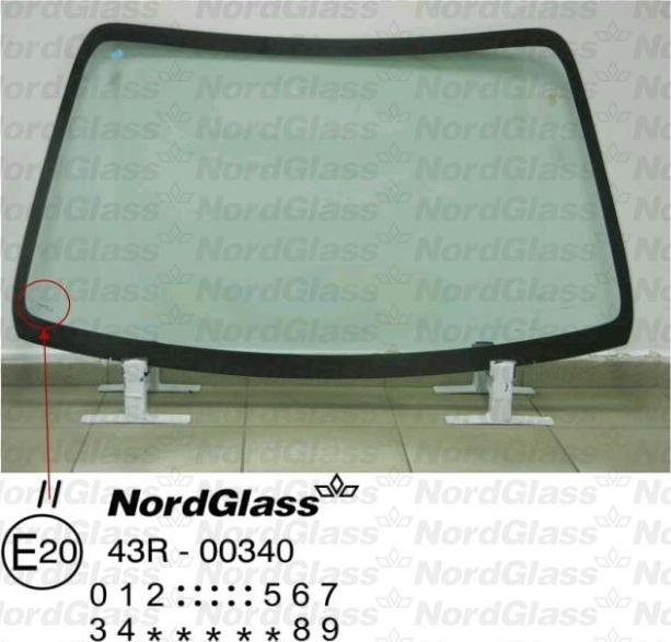 NordGlass 4043435 - Вітрове скло autocars.com.ua