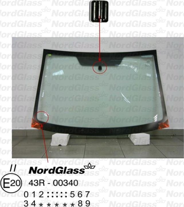 NordGlass 4043456 - Вітрове скло autocars.com.ua