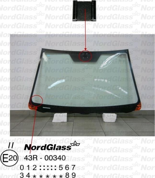 NordGlass 4043477 - Ветровое стекло avtokuzovplus.com.ua