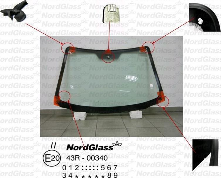 NordGlass 4043478 - Ветровое стекло avtokuzovplus.com.ua