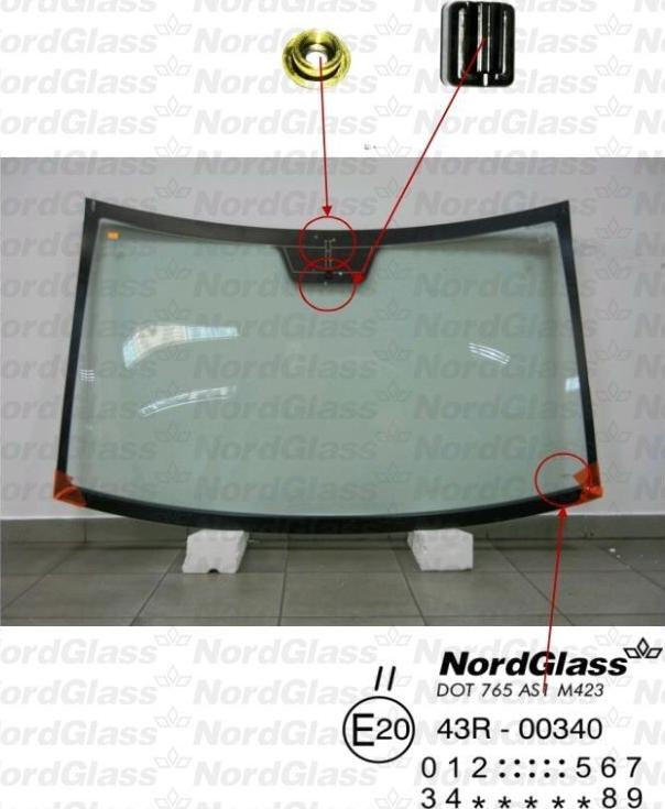 NordGlass 4043480 - Ветровое стекло avtokuzovplus.com.ua