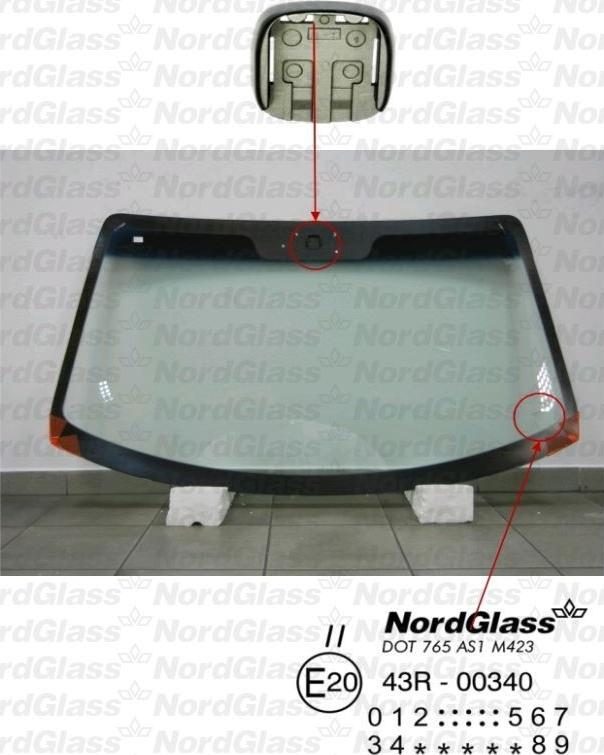 NordGlass 4043482 - Ветровое стекло avtokuzovplus.com.ua