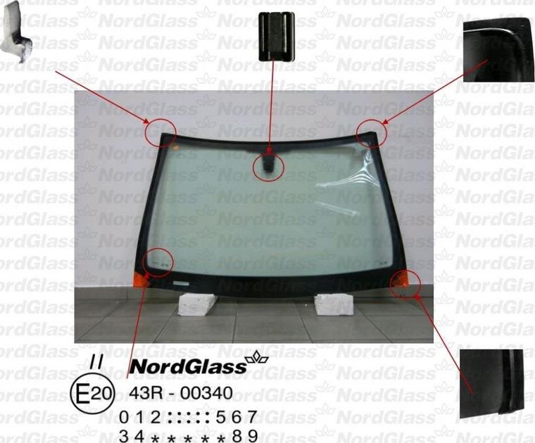 NordGlass 4043486 - Ветровое стекло avtokuzovplus.com.ua