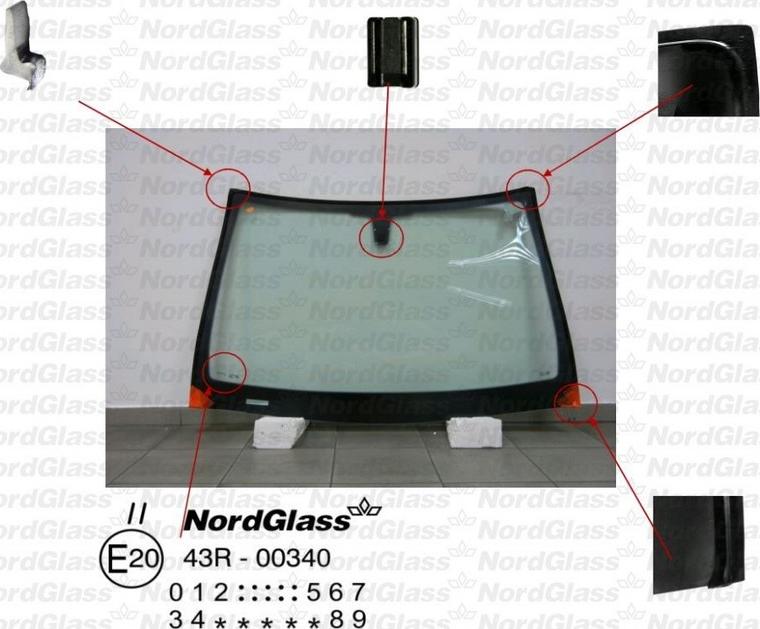 NordGlass 4043486 - Вітрове скло autocars.com.ua