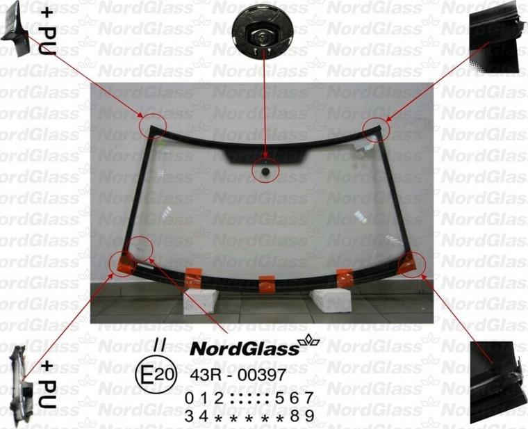 NordGlass 4043488 - Ветровое стекло avtokuzovplus.com.ua