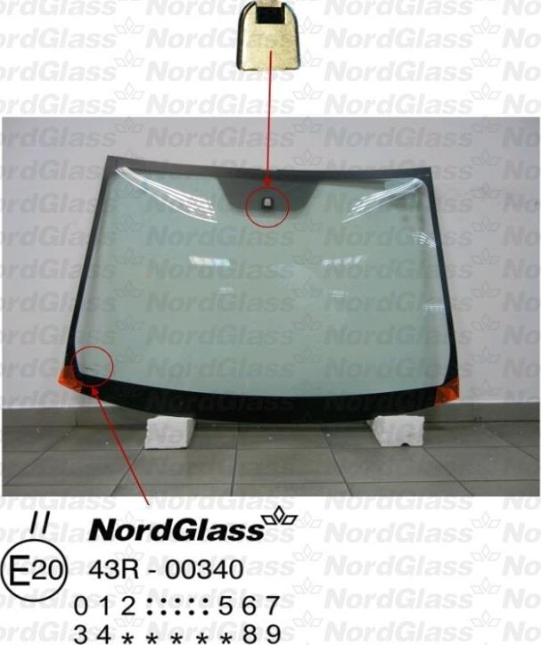 NordGlass 4043489 - Вітрове скло autocars.com.ua