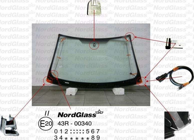NordGlass 4043496 - Ветровое стекло avtokuzovplus.com.ua