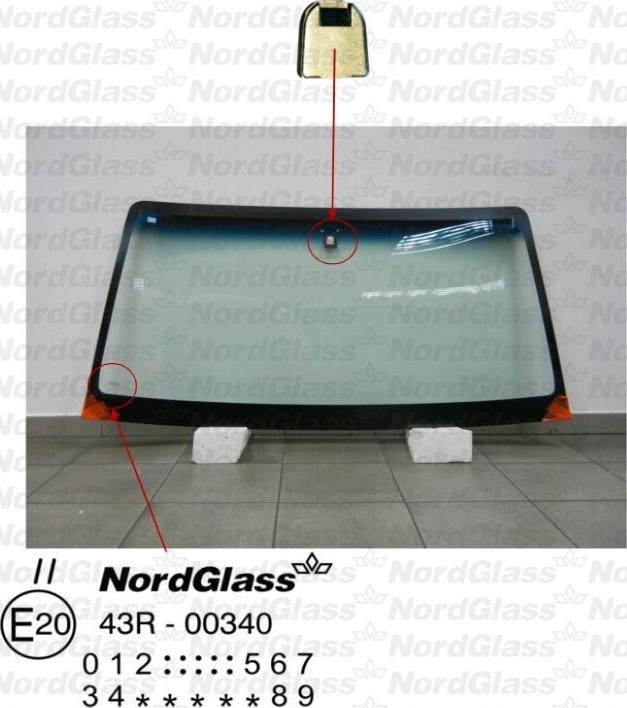 NordGlass 4043507 - Вітрове скло autocars.com.ua