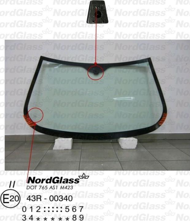 NordGlass 4043514 - Ветровое стекло avtokuzovplus.com.ua