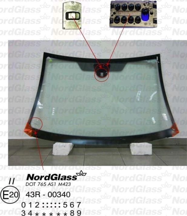 NordGlass 4043524 - Ветровое стекло avtokuzovplus.com.ua