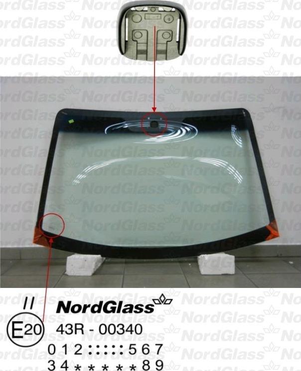 NordGlass 4043526 - Вітрове скло autocars.com.ua