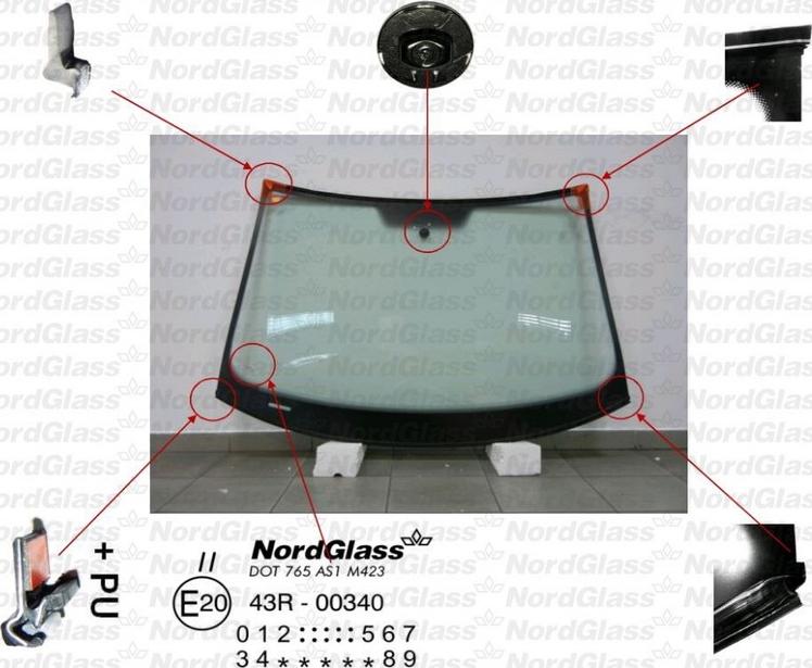 NordGlass 4043527 - Ветровое стекло avtokuzovplus.com.ua