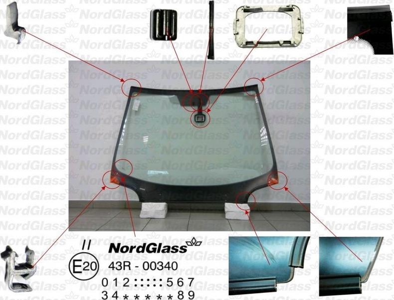 NordGlass 4043533 - Вітрове скло autocars.com.ua