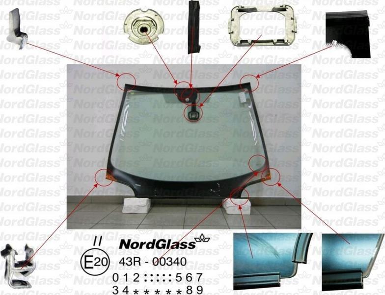 NordGlass 4043534 - Вітрове скло autocars.com.ua