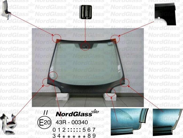 NordGlass 4043535 - Вітрове скло autocars.com.ua