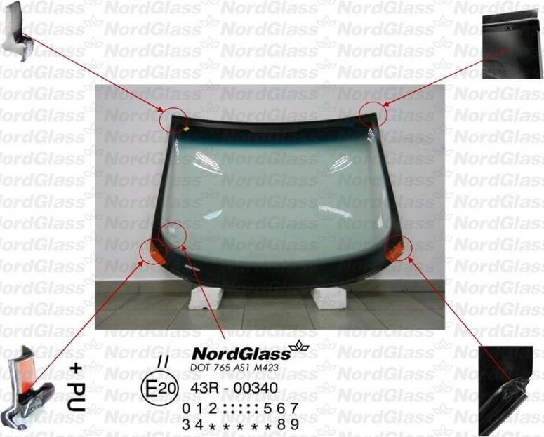 NordGlass 4043538 - Ветровое стекло avtokuzovplus.com.ua