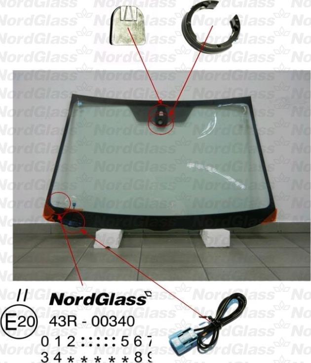NordGlass 4043540 - Ветровое стекло avtokuzovplus.com.ua