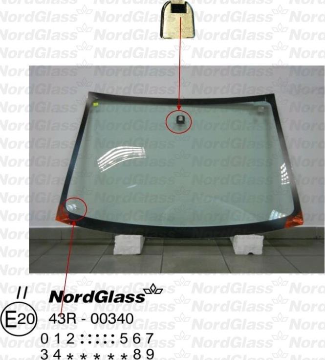 NordGlass 4043554 - Вітрове скло autocars.com.ua