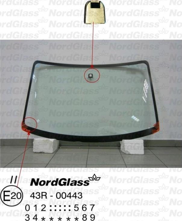 NordGlass 4043555 - Вітрове скло autocars.com.ua