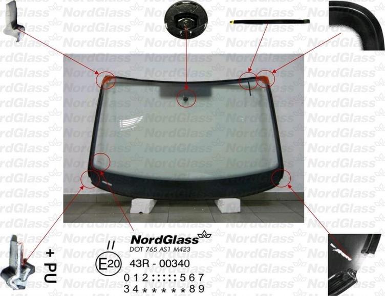 NordGlass 4043561 - Ветровое стекло avtokuzovplus.com.ua