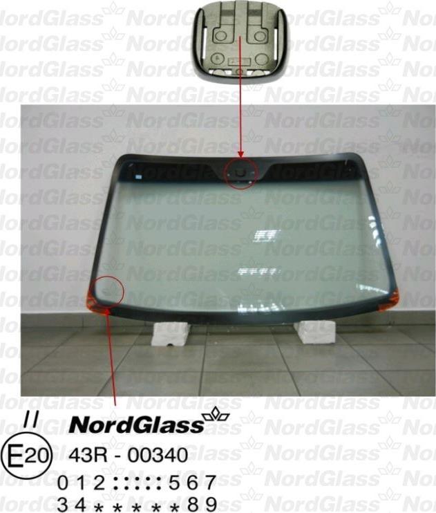 NordGlass 4043563 - Вітрове скло autocars.com.ua