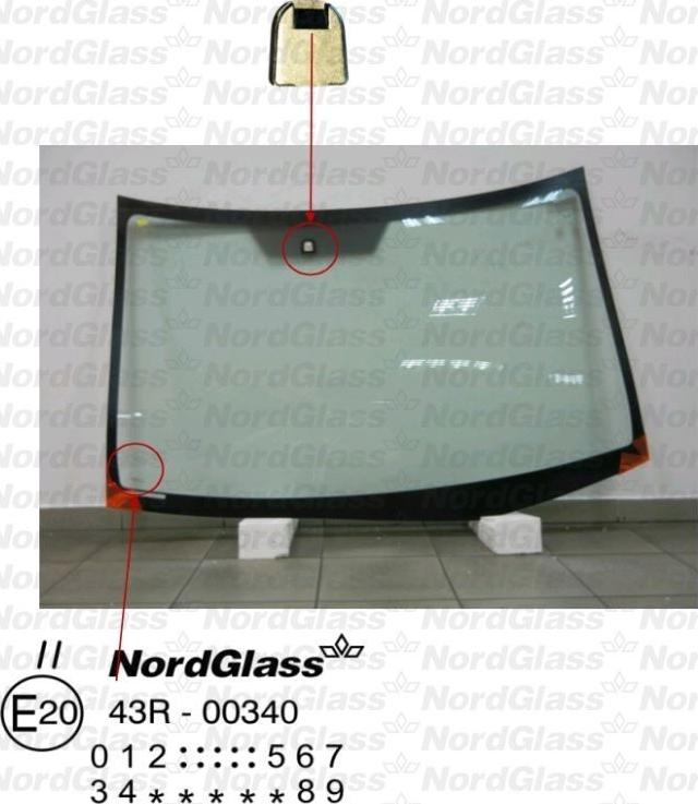 NordGlass 4043564 - Вітрове скло autocars.com.ua