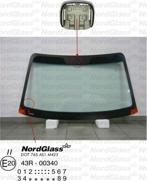 NordGlass 4043566 - Вітрове скло autocars.com.ua