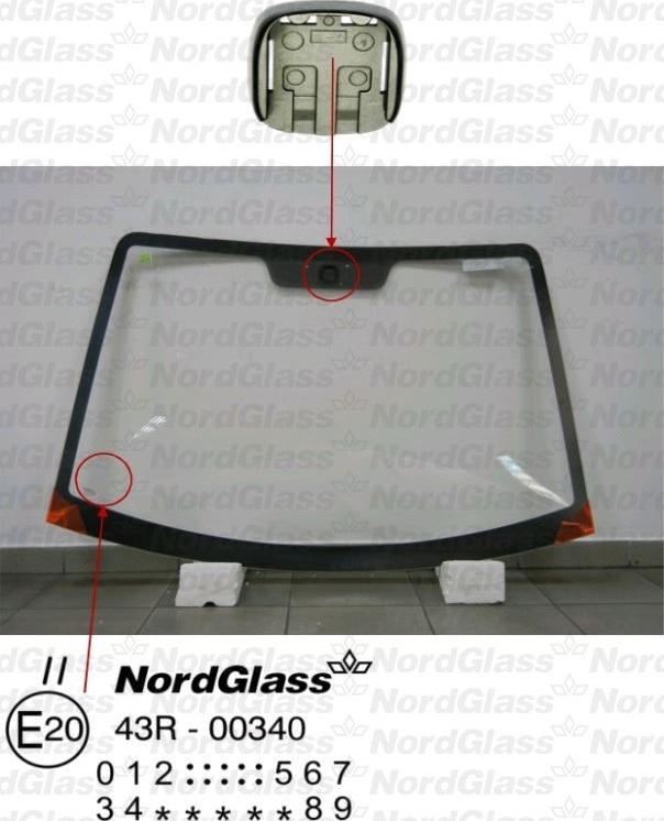 NordGlass 4043568 - Вітрове скло autocars.com.ua