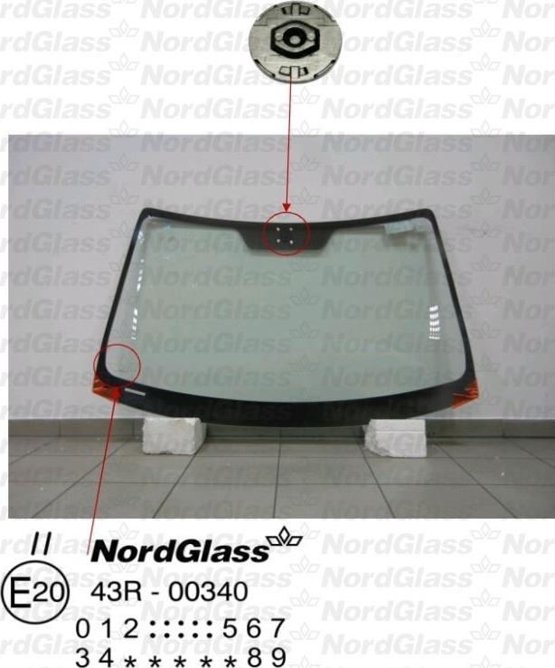 NordGlass 4043570 - Вітрове скло autocars.com.ua