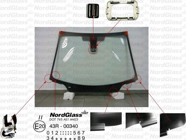 NordGlass 4043574 - Ветровое стекло avtokuzovplus.com.ua