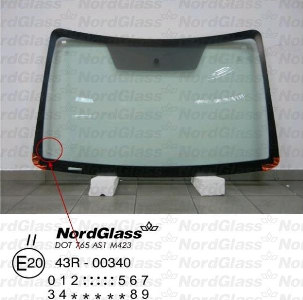 NordGlass 4043576 - Вітрове скло autocars.com.ua