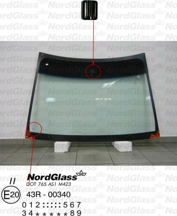 NordGlass 4043580 - Ветровое стекло avtokuzovplus.com.ua