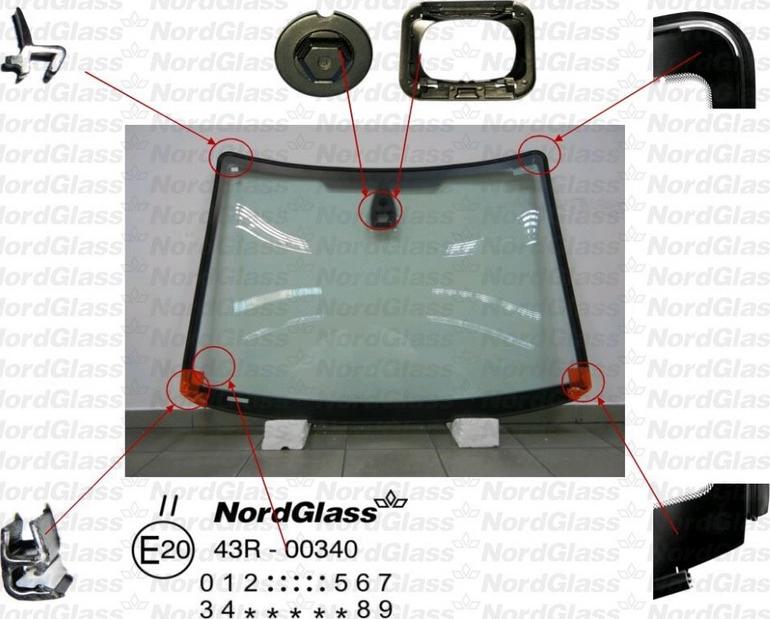 NordGlass 4043587 - Ветровое стекло avtokuzovplus.com.ua