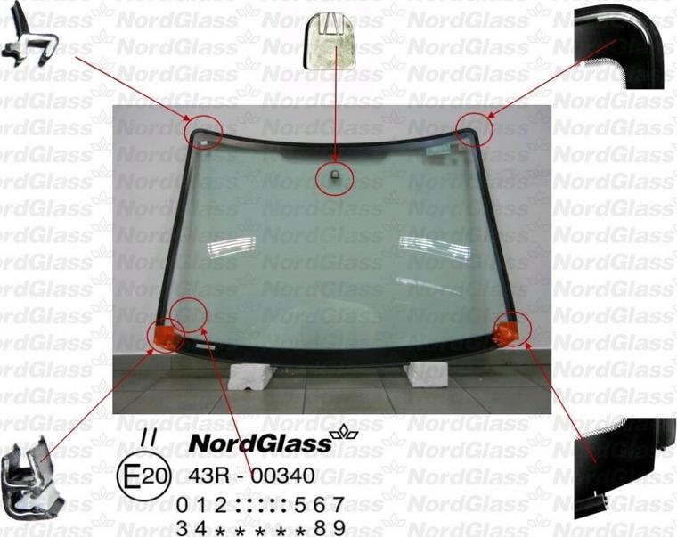 NordGlass 4043588 - Ветровое стекло avtokuzovplus.com.ua