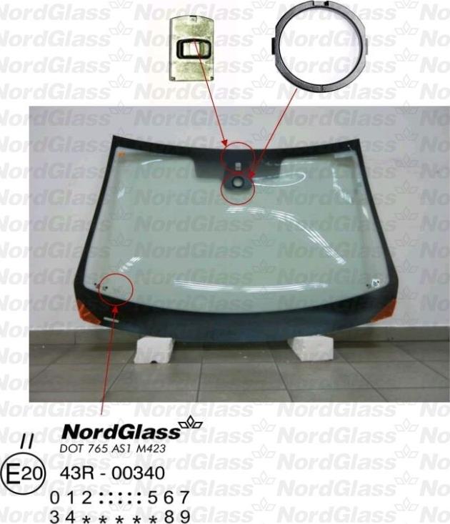 NordGlass 4043589 - Ветровое стекло avtokuzovplus.com.ua