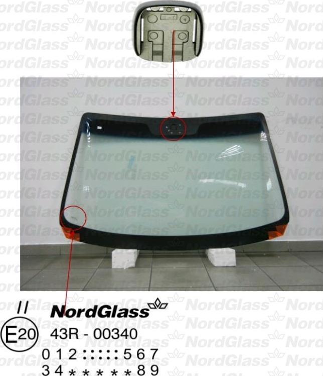 NordGlass 4043592 - Вітрове скло autocars.com.ua
