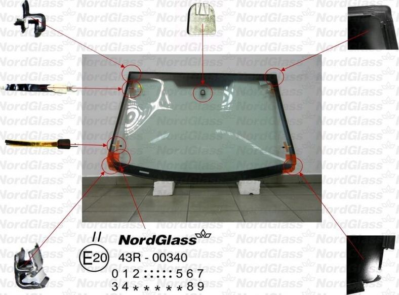 NordGlass 4043596 - Вітрове скло autocars.com.ua