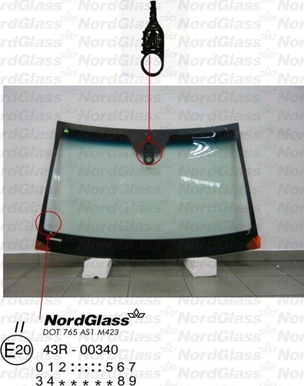 NordGlass 4043602 - Ветровое стекло avtokuzovplus.com.ua
